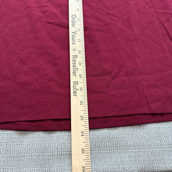 Forever 21 Burgundy Slip Dress with Sheer Jacket Small Ruffles Romantic Whimsy - Picture 10 of 10